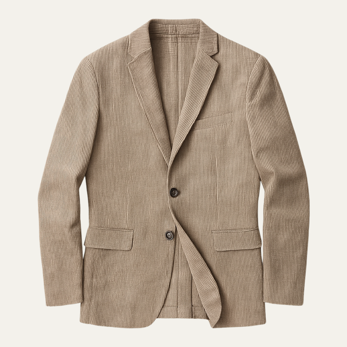 Men's Slim Fit Corduroy Blazer Suit - VibreMode