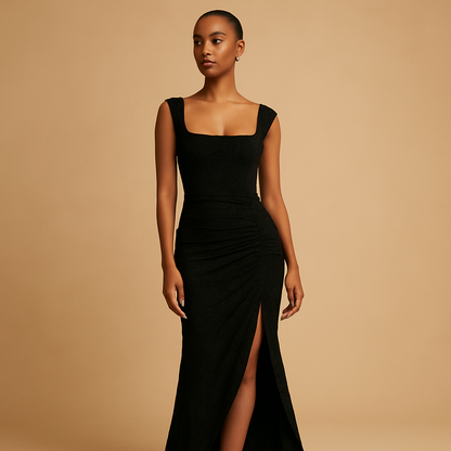 Women’s floral midi dress with lightweight fabric and flowing silhouette, perfect for brunches, garden parties, casual outings, and summer evenings.