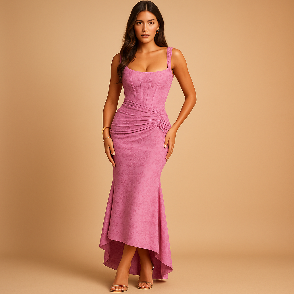 Chic Summer Midi Dress for Women - VibreMode