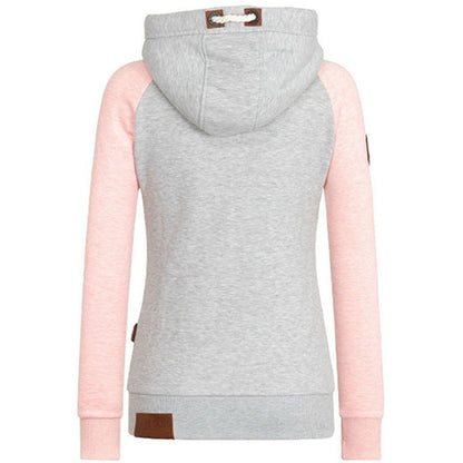 Women's Knitted Hoodie Long Sleeve Zipper