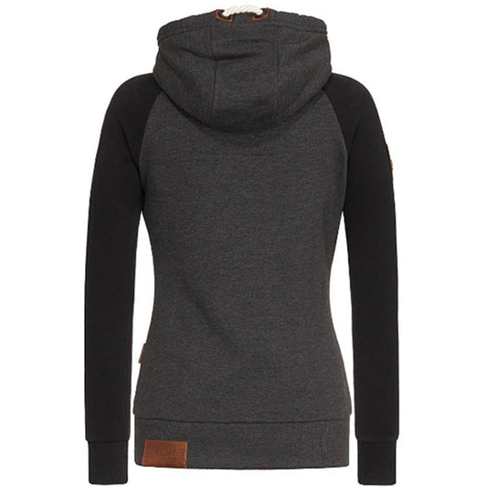 Women's Knitted Hoodie Long Sleeve Zipper - VibreMode