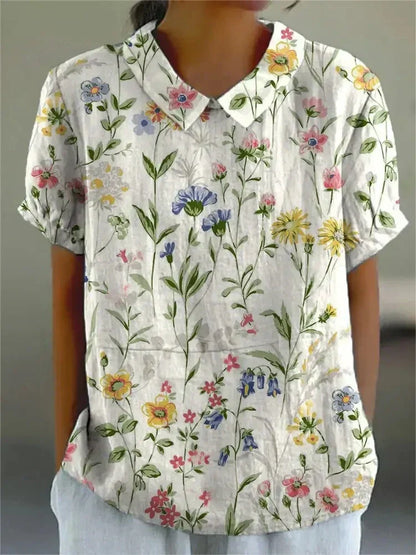 Women's Pretty Flower Blouse