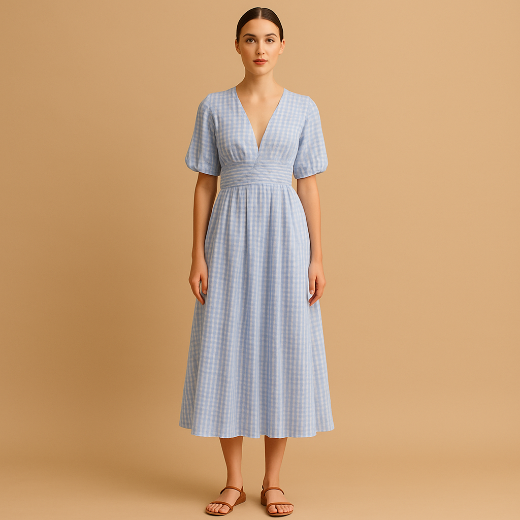 Elegant Long Sleeve Maxi Dress for Women - VibreMode