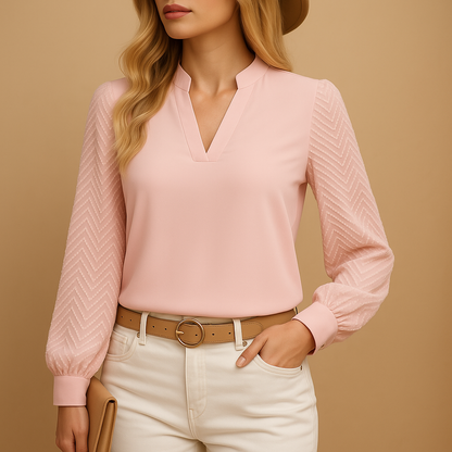 Women's V-Neck Flowy Elegant - VibreMode