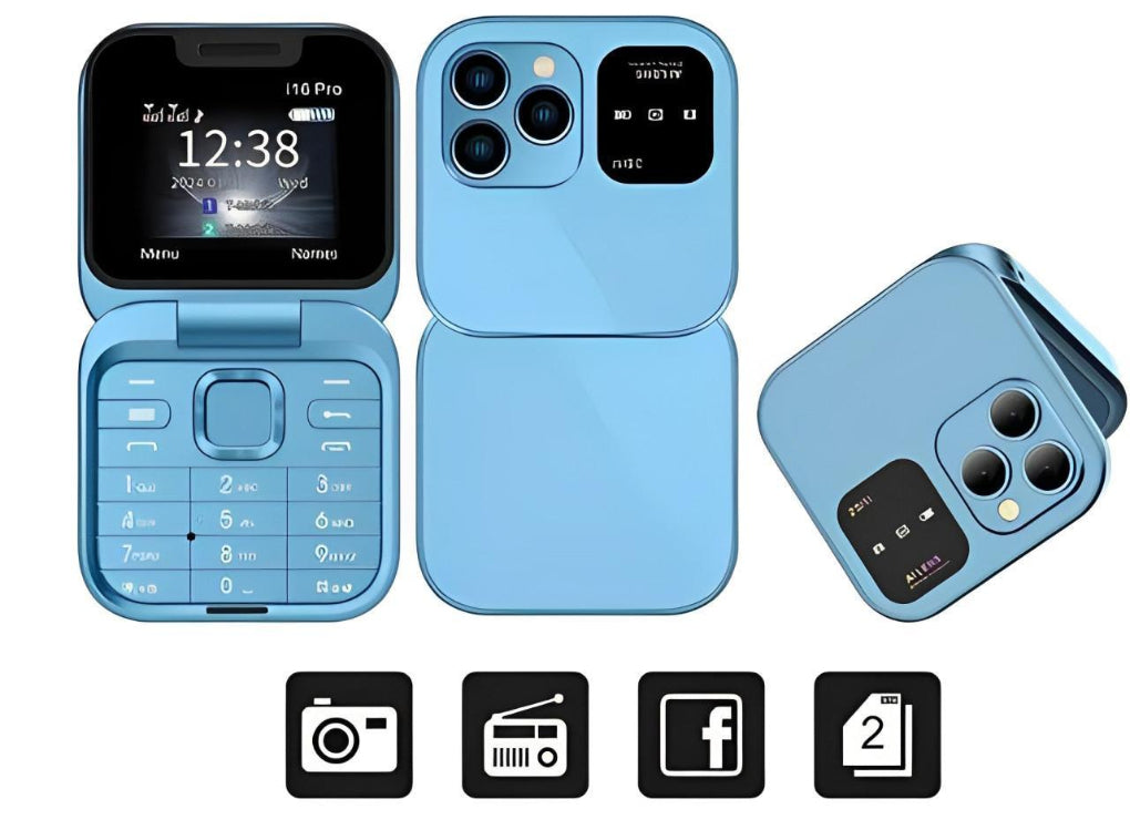 Dual Sim Foldable Phone Hd Camera Fm Radio - VibreMode