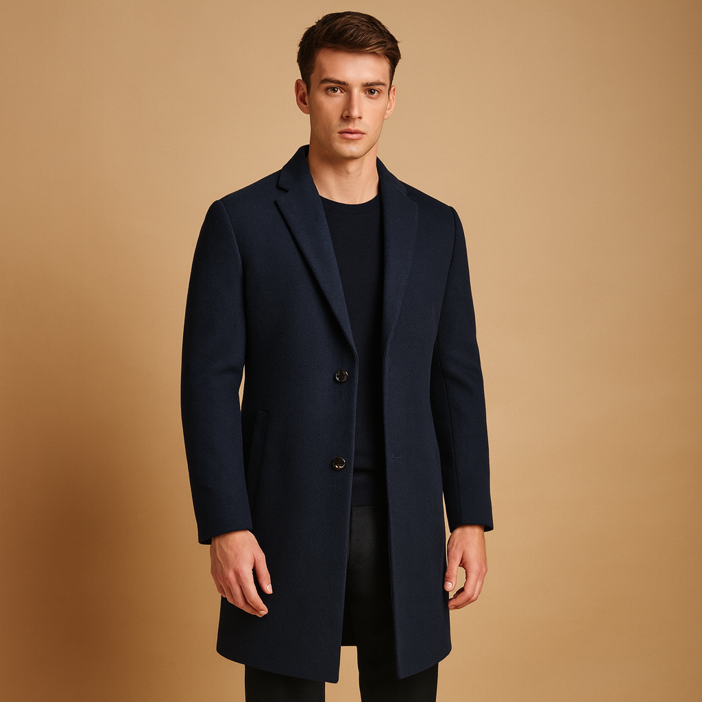 Classic Warm Mens Winter Overcoat - VibreMode