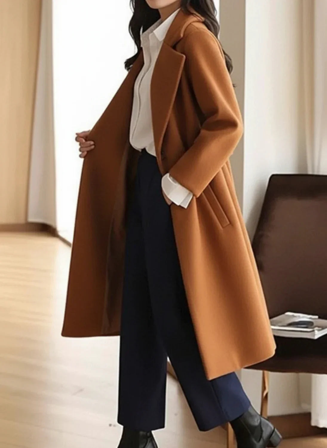 Women's Long Winter Coat Formal - VibreMode