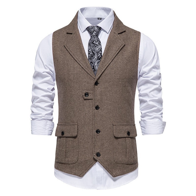 Stylish Men's Business Waistcoat Vest - VibreMode