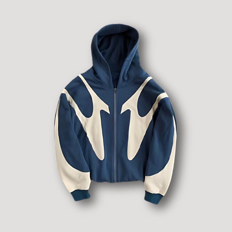 Warm Men's Winter Hooded Zip Jacket