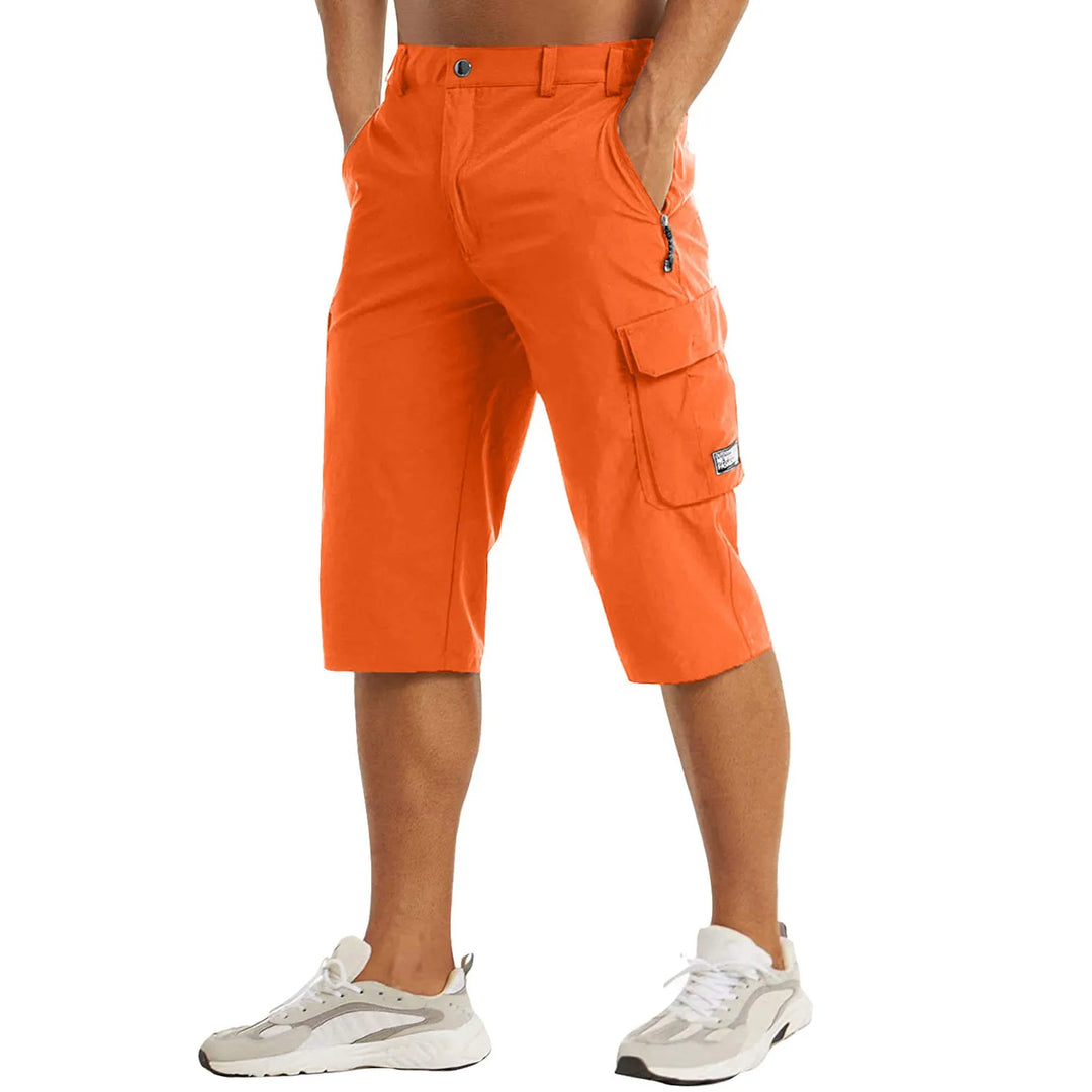 Men's Cargo Shorts Comfortable Stretch Fabric Beige