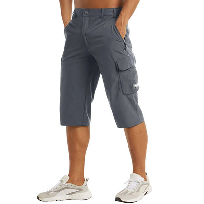 Men's Cargo Shorts Comfortable Stretch Fabric Beige