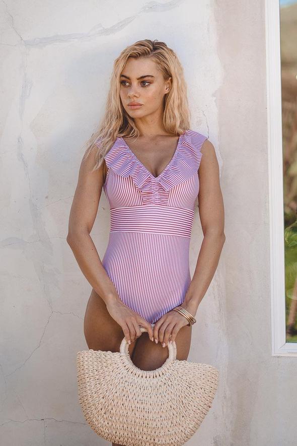 Women's Striped Swimsuit