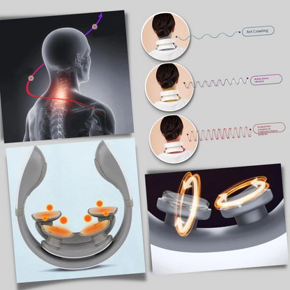 Electric Neck Shoulder Massager 4 Heads