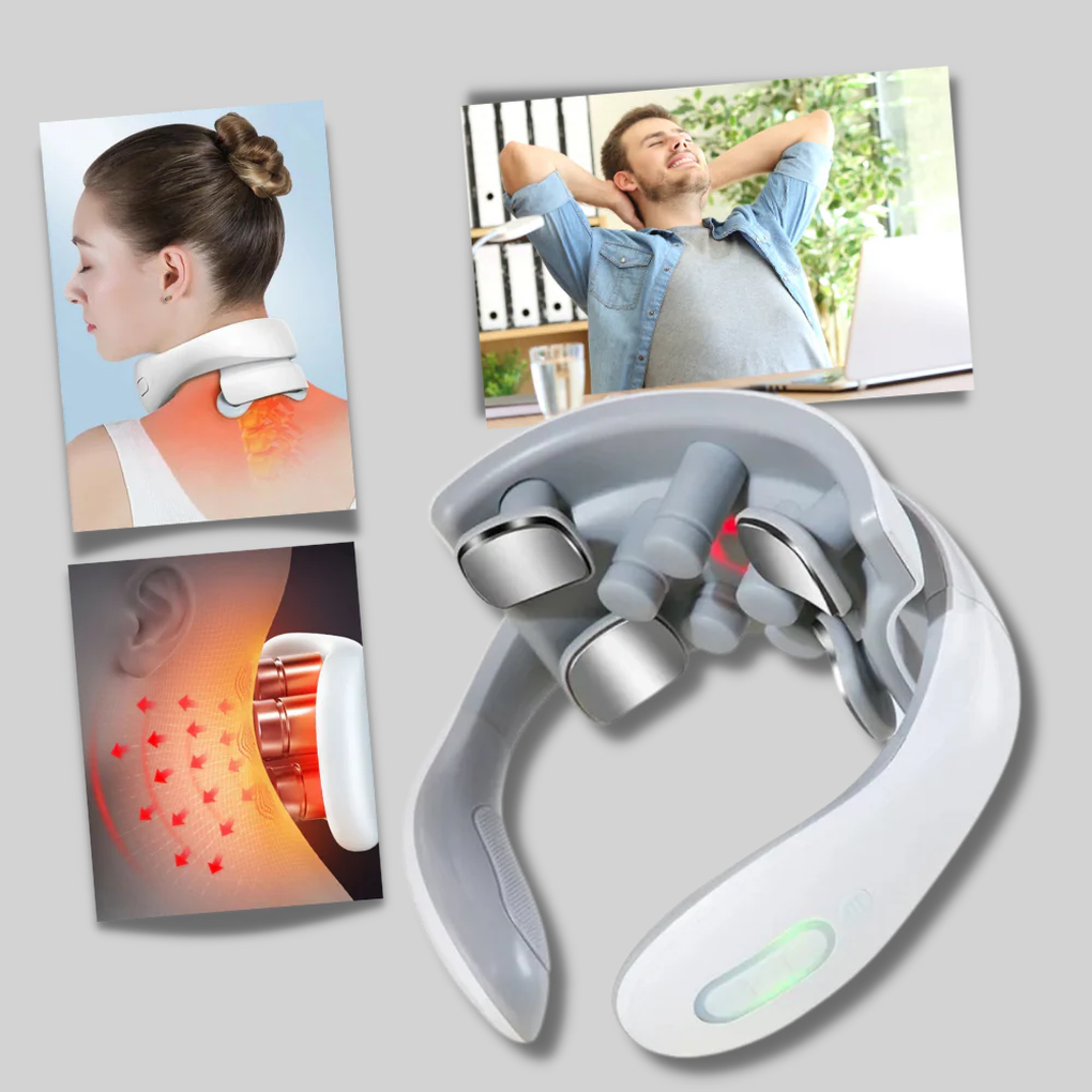 Electric Neck Shoulder Massager 4 Heads