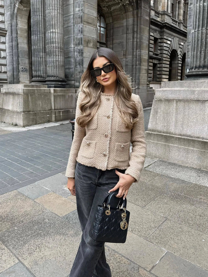 Image of Frances | Women's Cropped Tweed Jacket