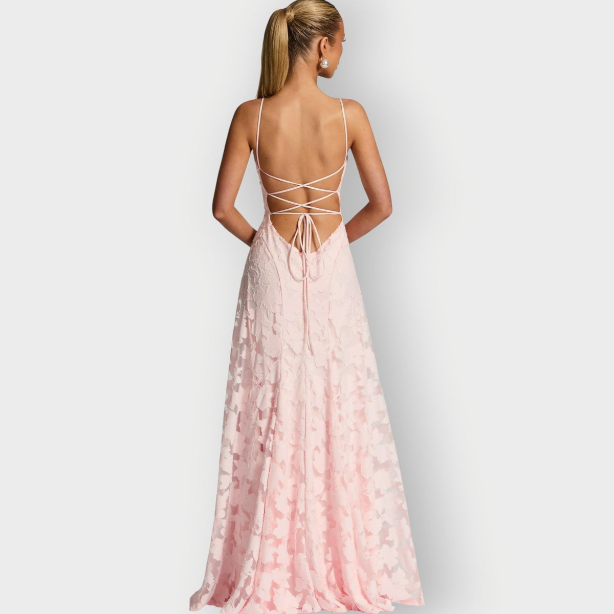 Elegant Strapless Velvet Evening Gown