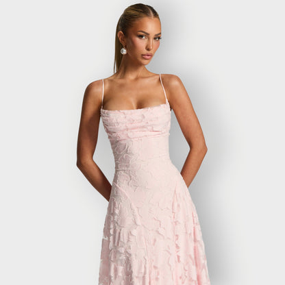 Elegant Strapless Velvet Evening Gown