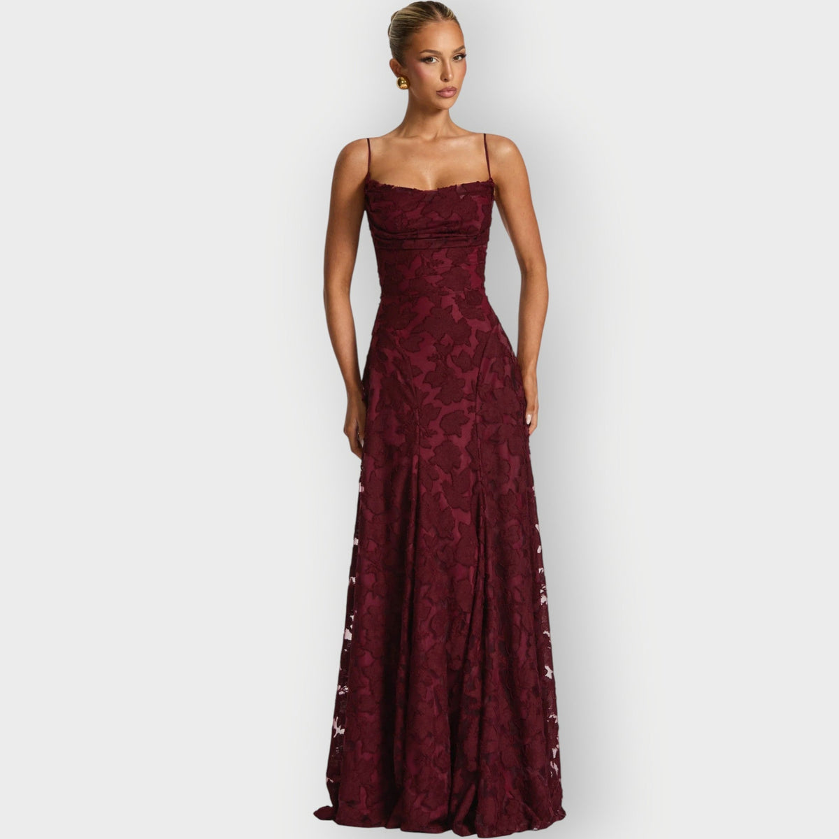 Luxurious Off Shoulder Velvet Evening Dress - VibreMode