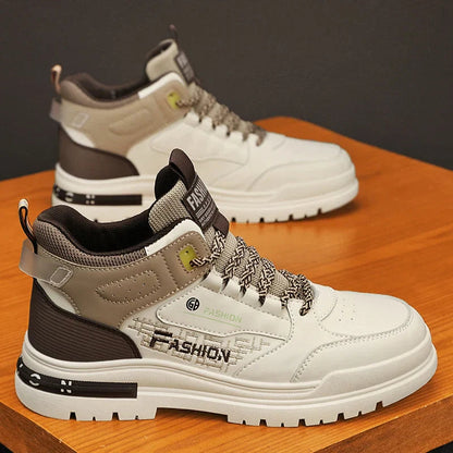Men's High Lace-Up Sneakers Frederick - VibreMode