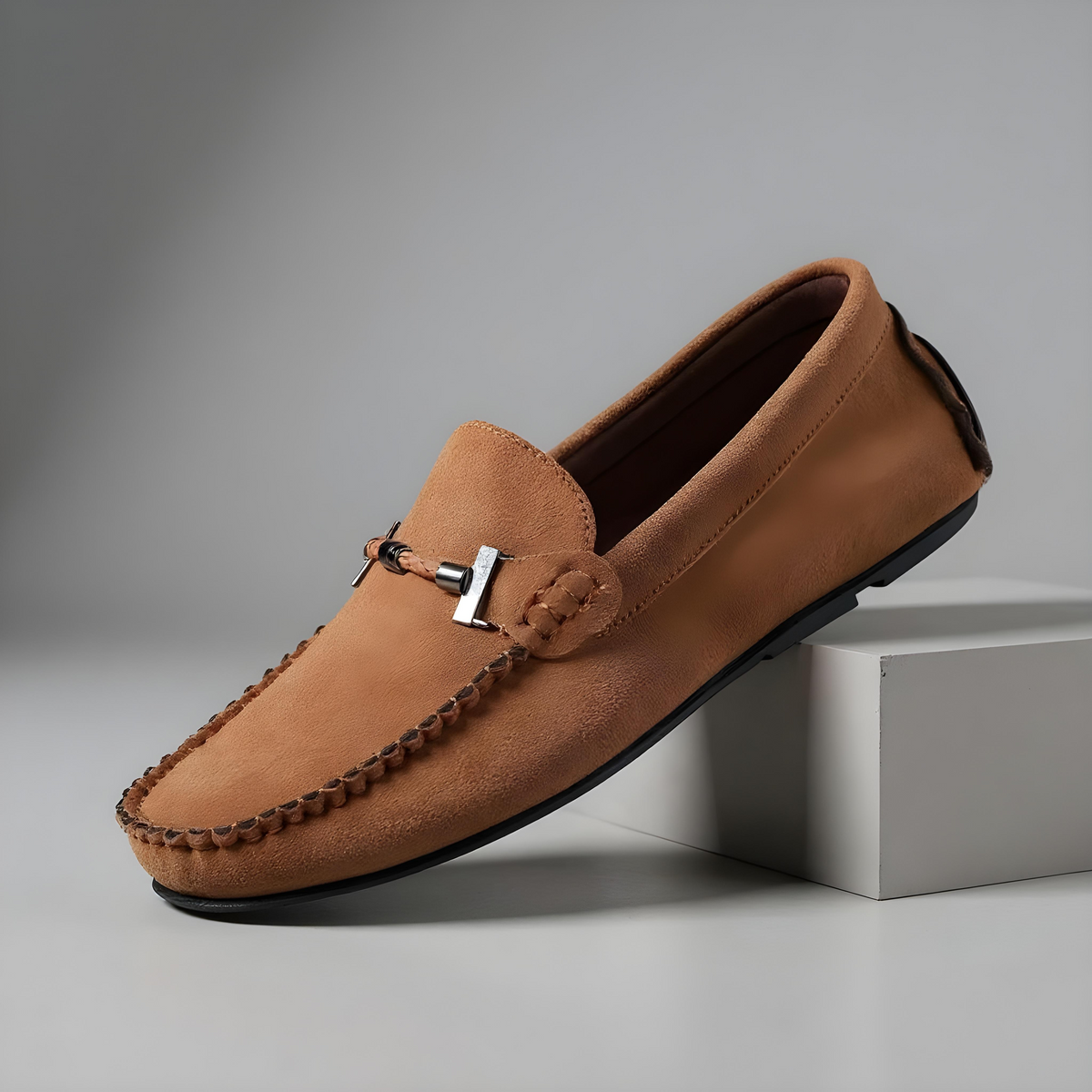 Luxurious Leather Slip On Shoes