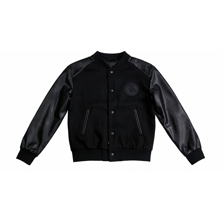 Men's Varsity Jacket Black York Style