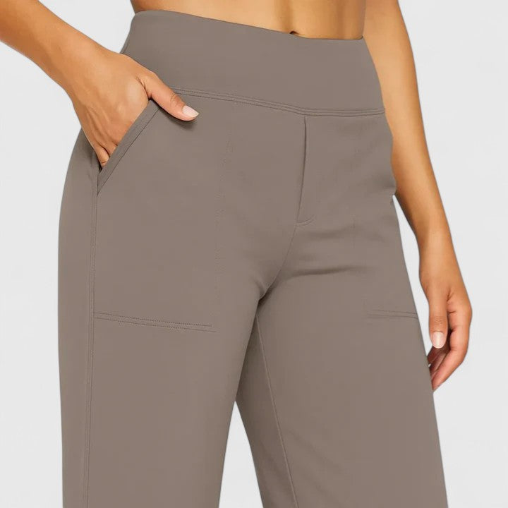 Comfortable High Waisted Wide Leg Women's Pants