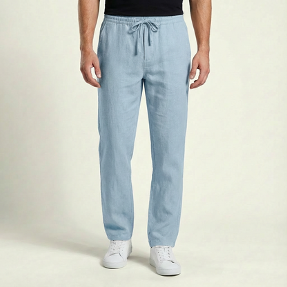 Men's Linen Trousers Lightweight Beige