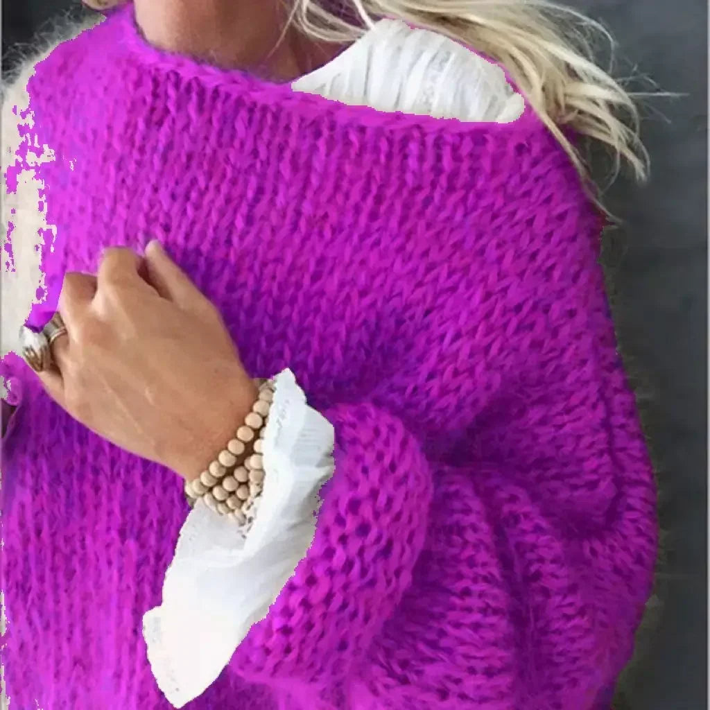 Women's Oversized Round Neck Sweater
