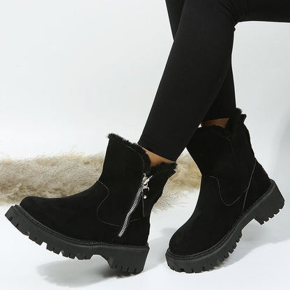 Women's Ankle Boots Non-Slip Side Zipper - VibreMode