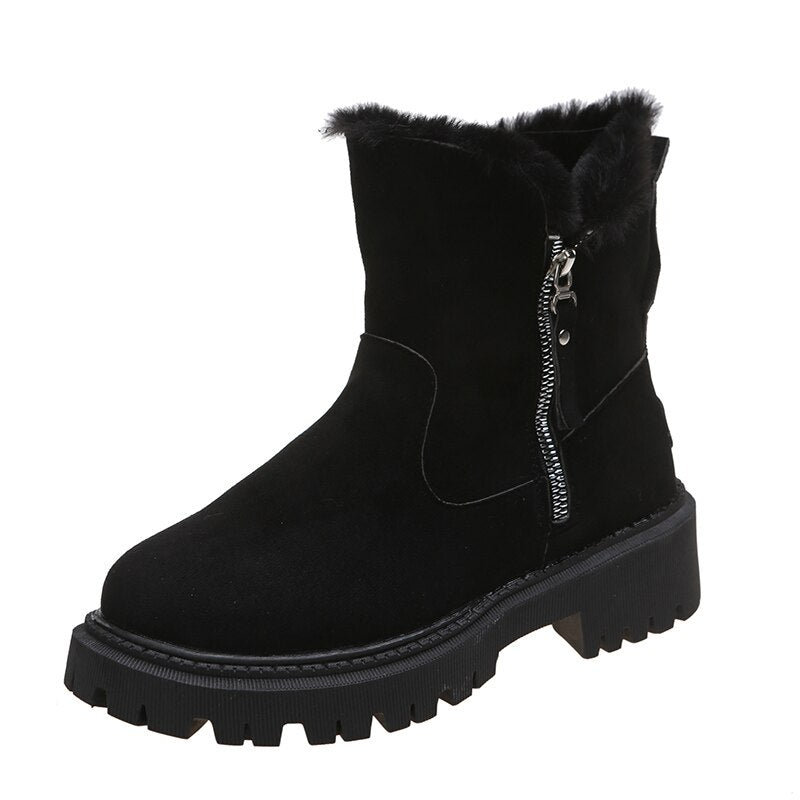 Women's Ankle Boots Non-Slip Side Zipper
