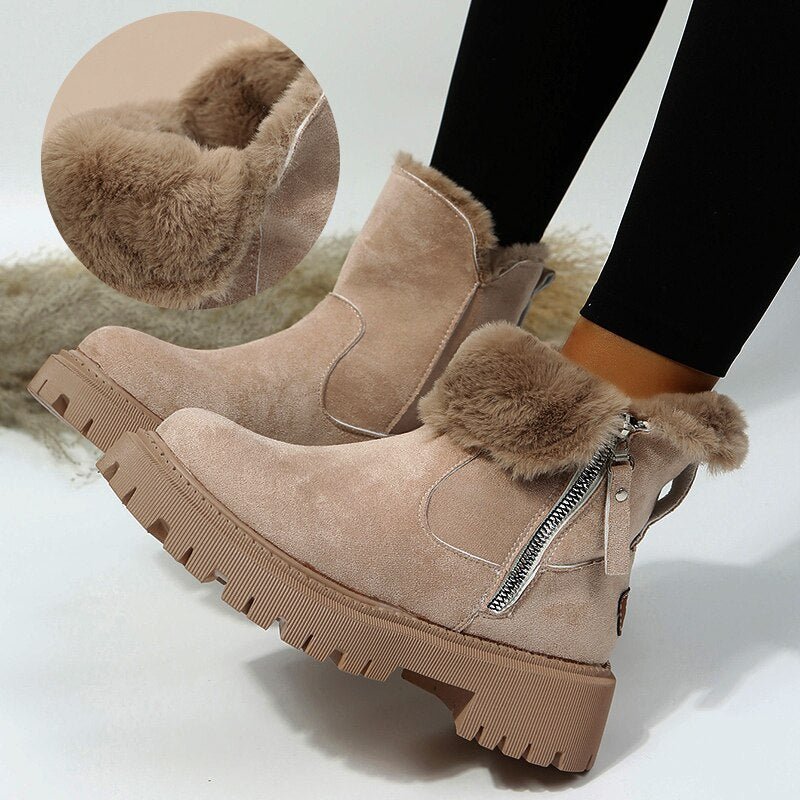 Women's Ankle Boots Non-Slip Side Zipper