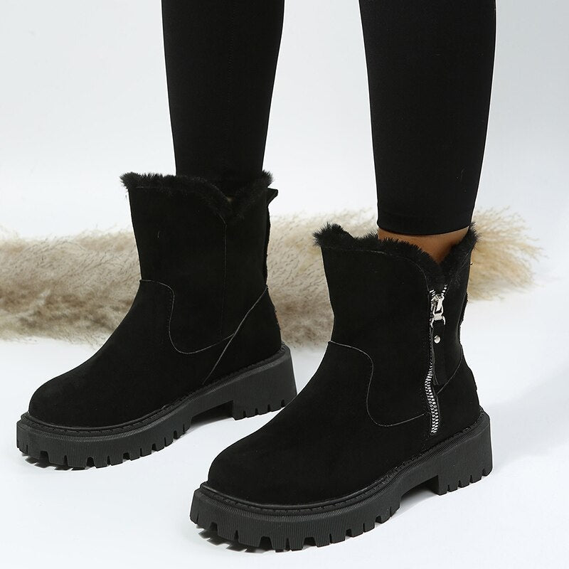 Women's Ankle Boots Non-Slip Side Zipper