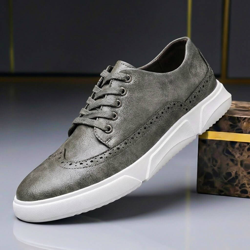 Luxury Genuine Leather Running Shoes