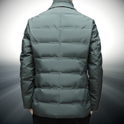 Classic Fit Quilted Mens Blazer Coat