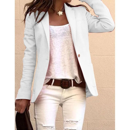 Image of Georgia | Women's Long Sleeve Button Front Blazer