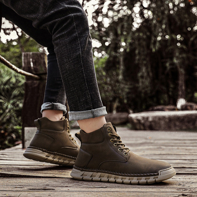 Rugged Mens Ankle Boots