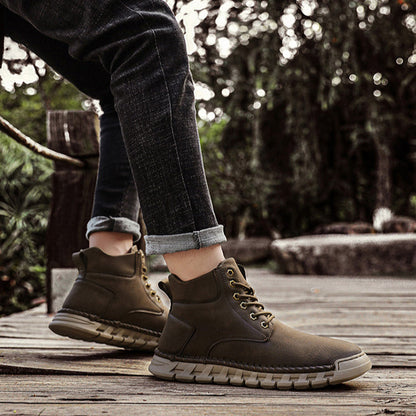 Rugged Mens Ankle Boots