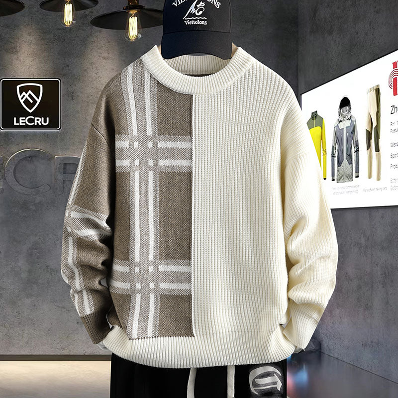 Warm Crew Neck Pullover Sweater