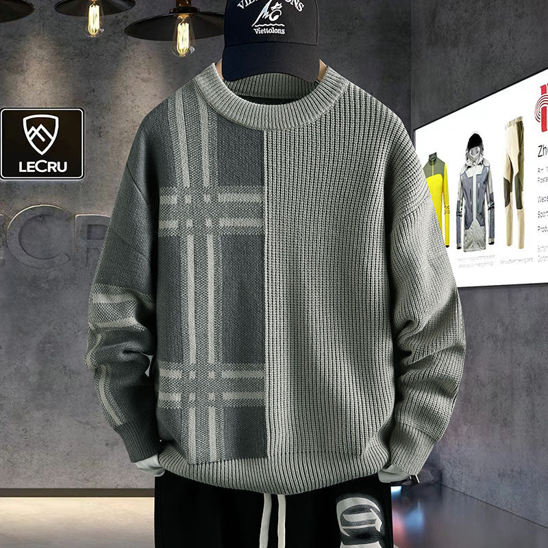 Warm Crew Neck Pullover Sweater