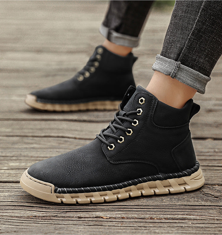 Rugged Mens Ankle Boots