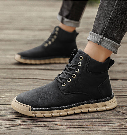 Rugged Mens Ankle Boots