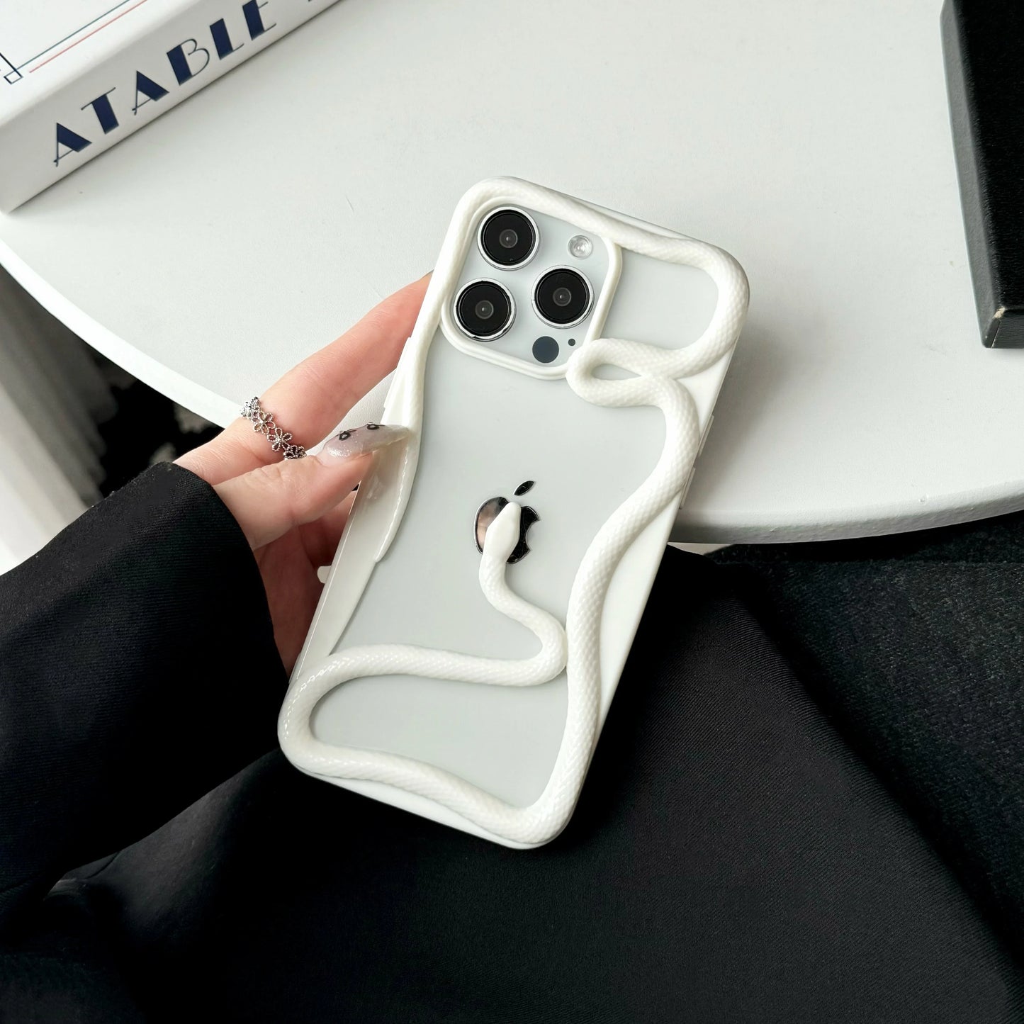 Edgy Black iPhone Cover