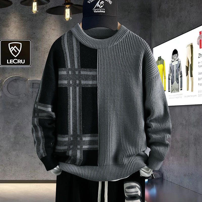 Warm Crew Neck Pullover Sweater