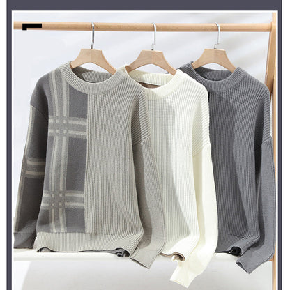 Warm Crew Neck Pullover Sweater