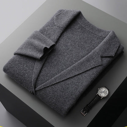 Soft Pure Wool Crew Neck Cardigan