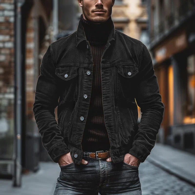 Image of Gerald | Men's Button-Down Corduroy Jacket