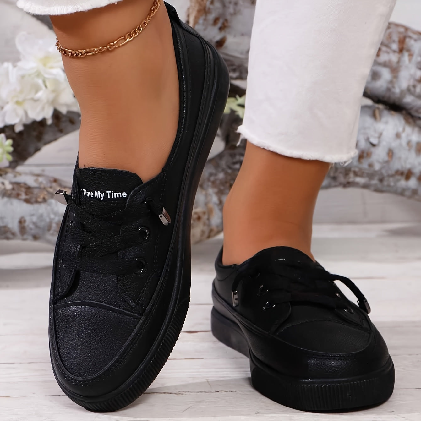 Image of Geraldine | Women's Lace-Up Platform Sneakers