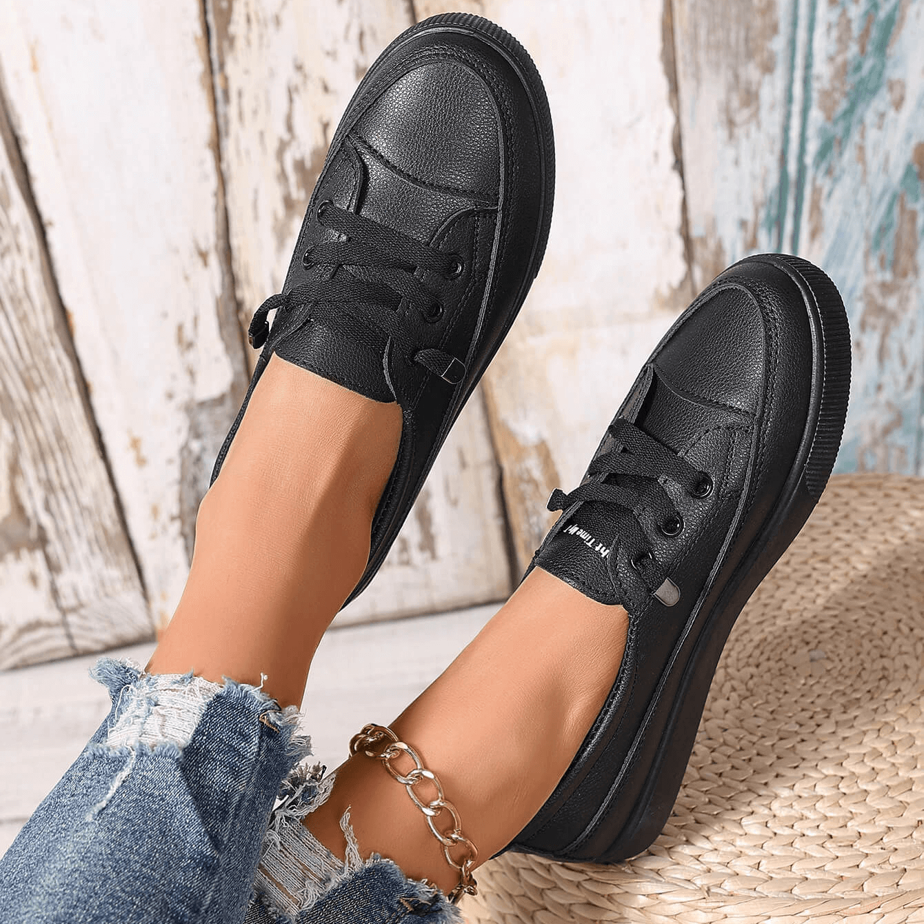 Image of Geraldine | Women's Lace-Up Platform Sneakers