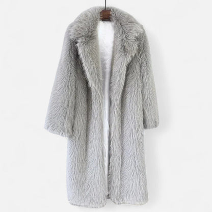 Women's Long Fur Coat Full Length Design