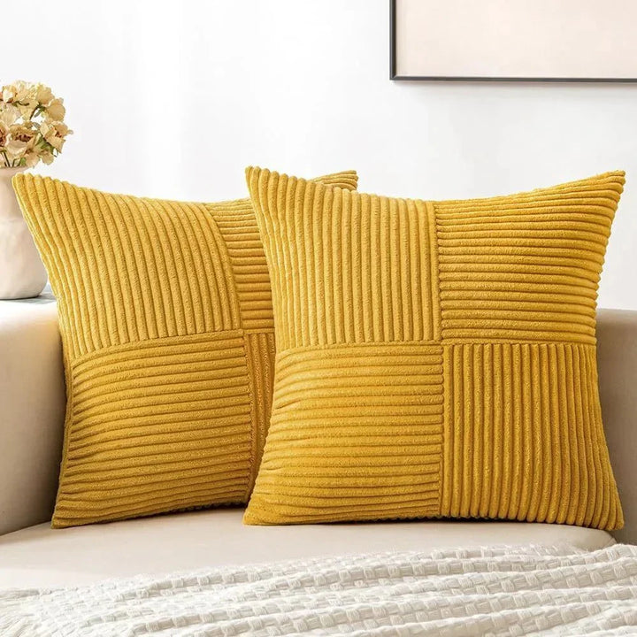 Corduroy Cushion Cover Soft Texture